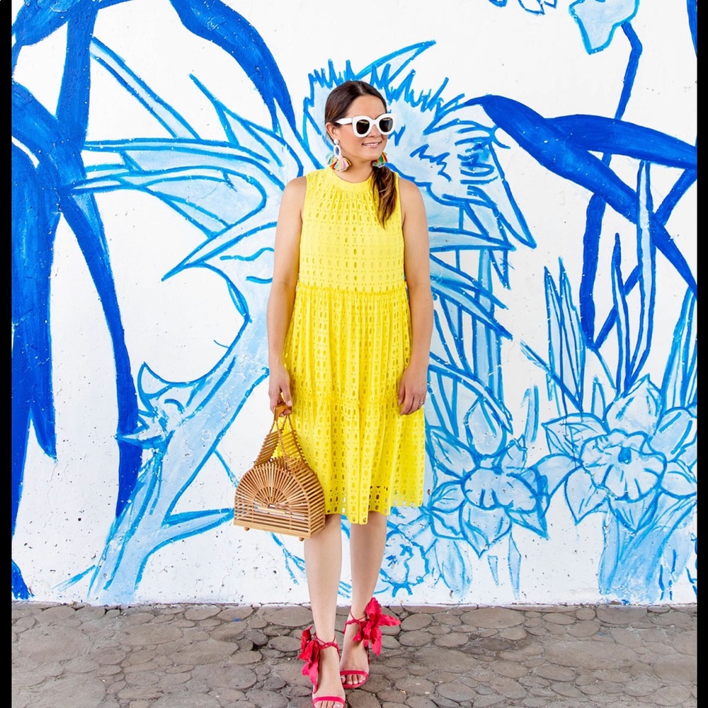 Lilly Pulitzer Yellow Eyelet Dress
